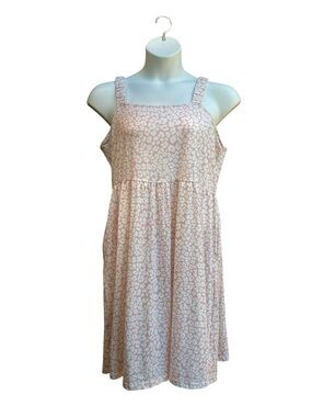 NWT Sleeveless Leopard Print Dress By Hot Touch Womens Size XXL Pink Mauve